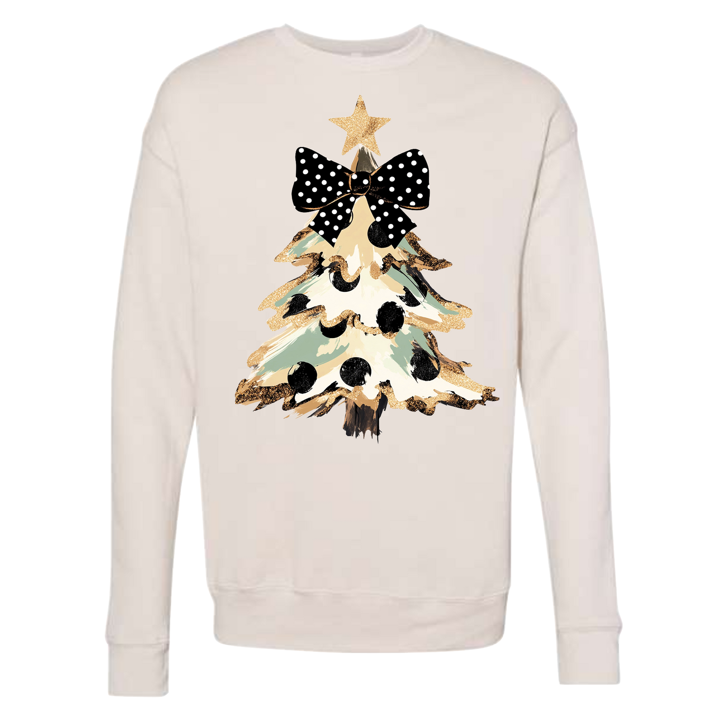 Coquette Glitter Black and Gold Tree - Bella Canvas