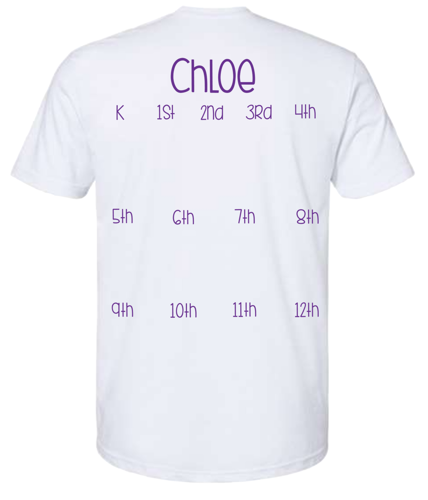 Personalized Grow with Me Handprint Tee - GIRL