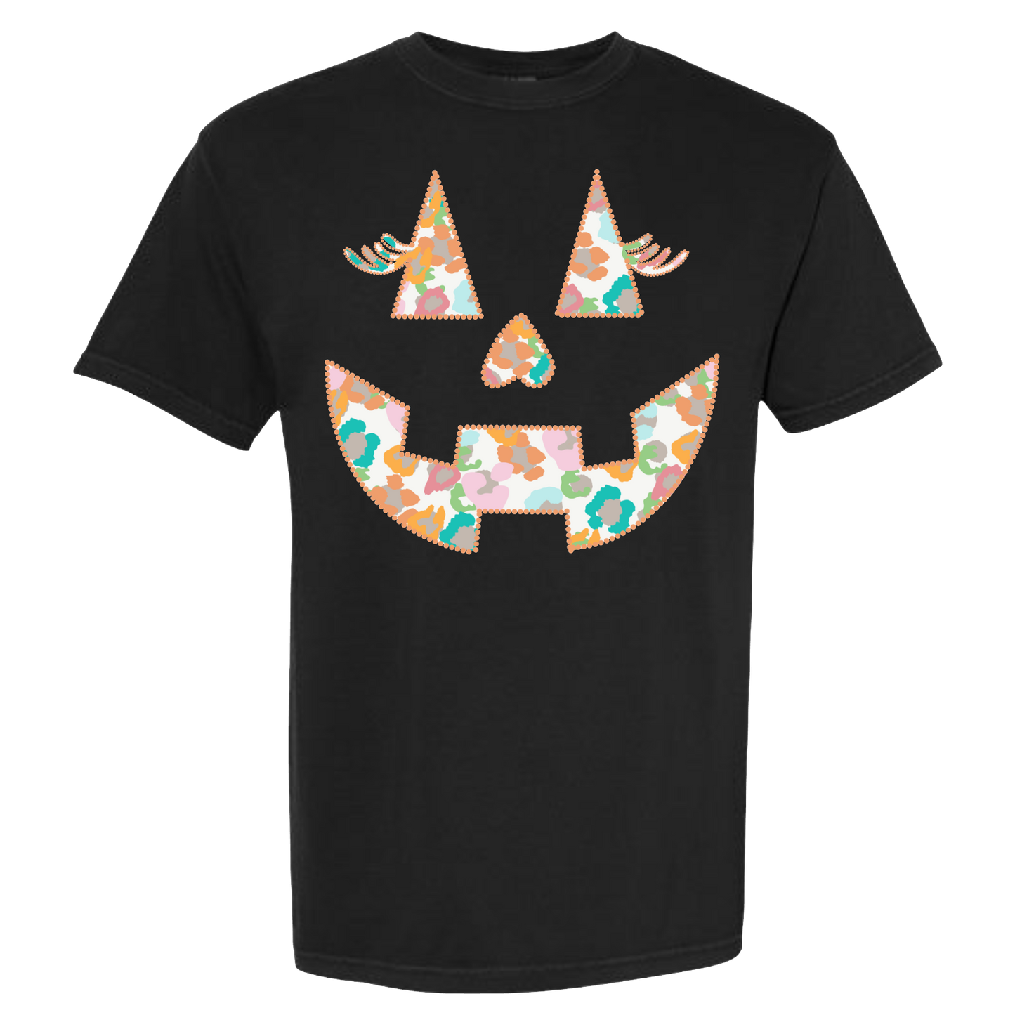 Leopard Pumpkin Face Tee