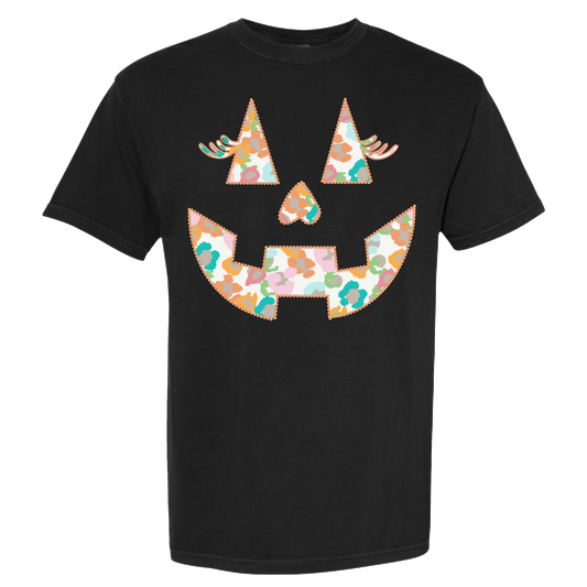 Leopard Pumpkin Face Tee