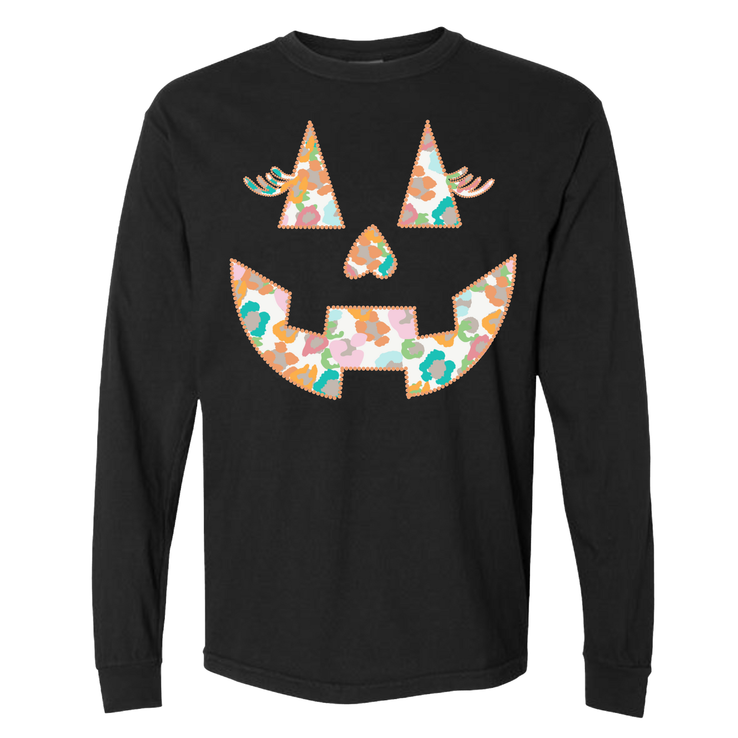 Leopard Pumpkin Face Tee