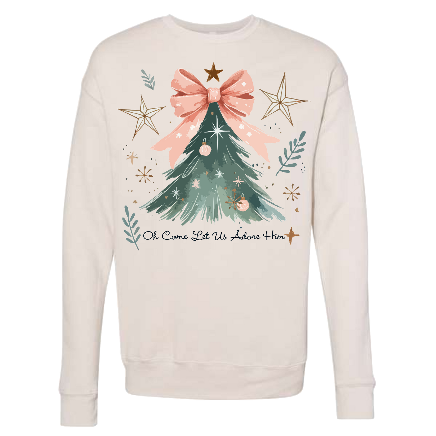 Oh Come Let Us Christmas Tee - Bella Canvas