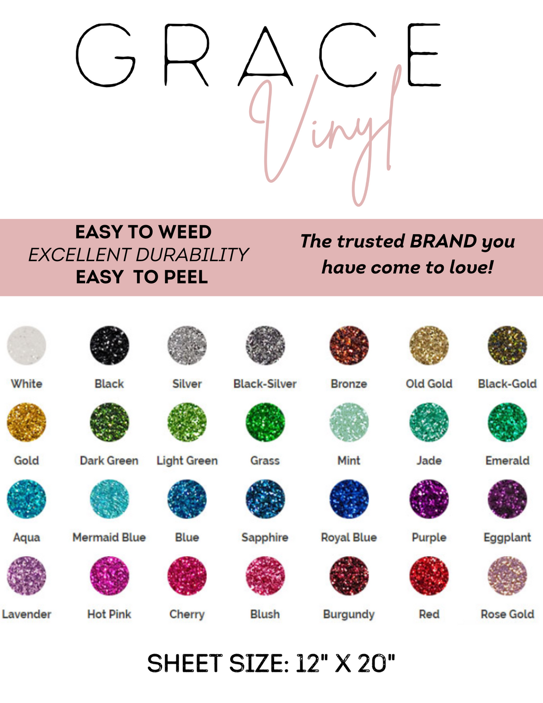 Heat Transfer Vinyl Grace Vinyl Supply