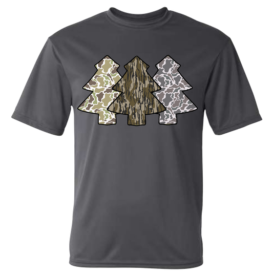 Boys Camo Tree Performance Tee